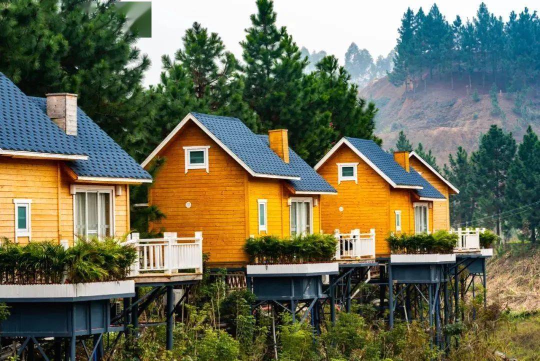 06399 住【英德徐家庄旅游度假村】湖景汤泉木屋别墅(复式房),私家