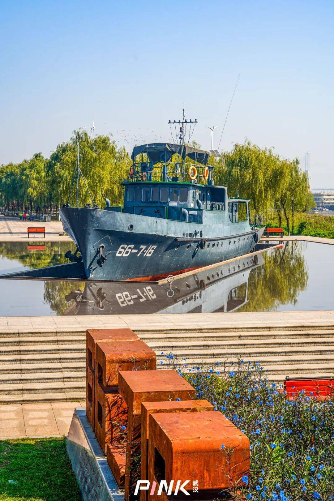 武汉江滩好壮阔_汉口_防汛_城市