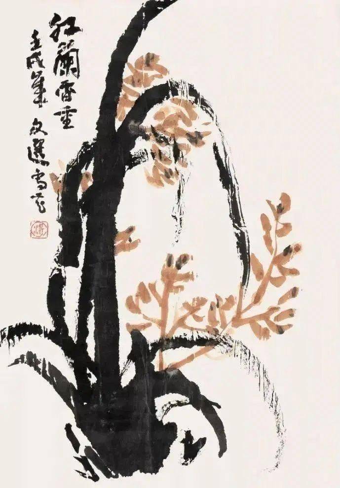 汤文选大写意花鸟,有味道_作品_国画_创作