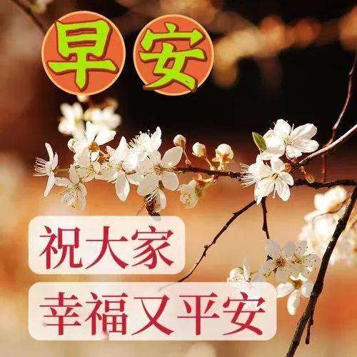 今日最新早上好表情包图片大全,祝大家幸福又平安_问候_阳光_祝福