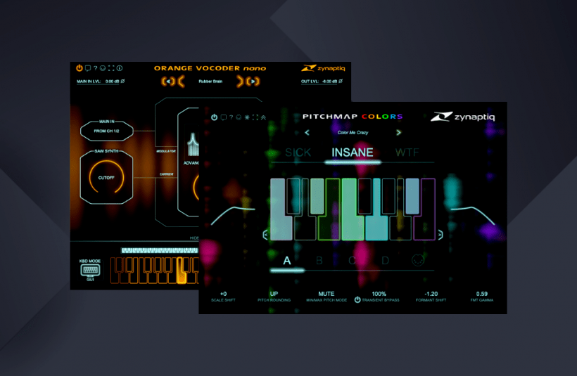 Zynaptiq 发布 Orange Vocoder Nano 声码器和 Pitchmap Colors 音高染色插件_功能_广告_合成器