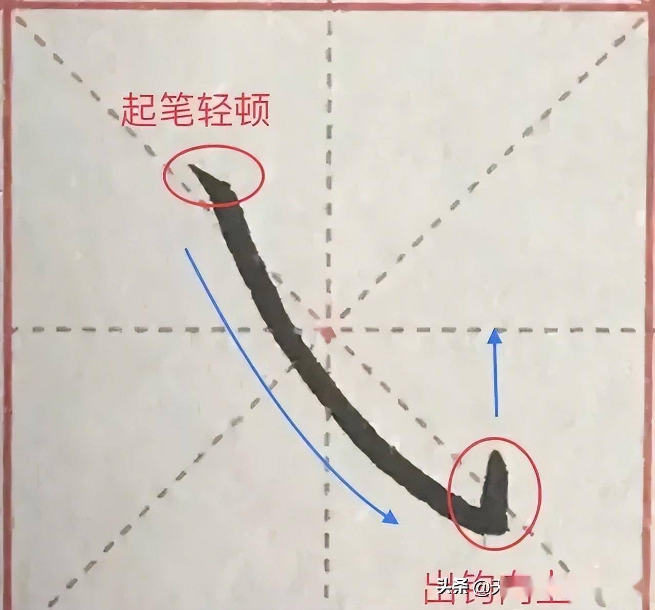 带弯钩笔画的字图片