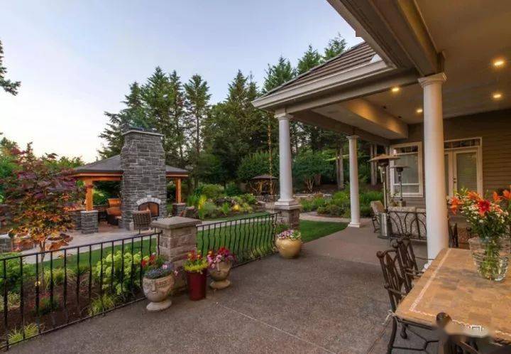 美式风格庭院_花园_自然_绿色植物