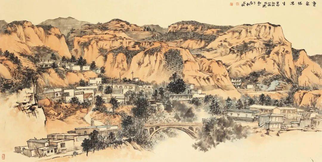 赵家笔墨李家山,林泉丘壑纸上展