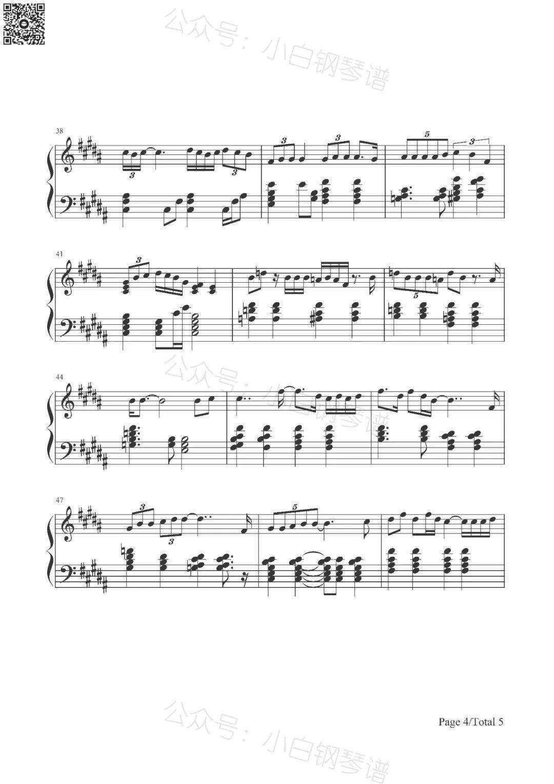 「琴谱|listen」- beyonce(含简谱)_trap_cheat_codes