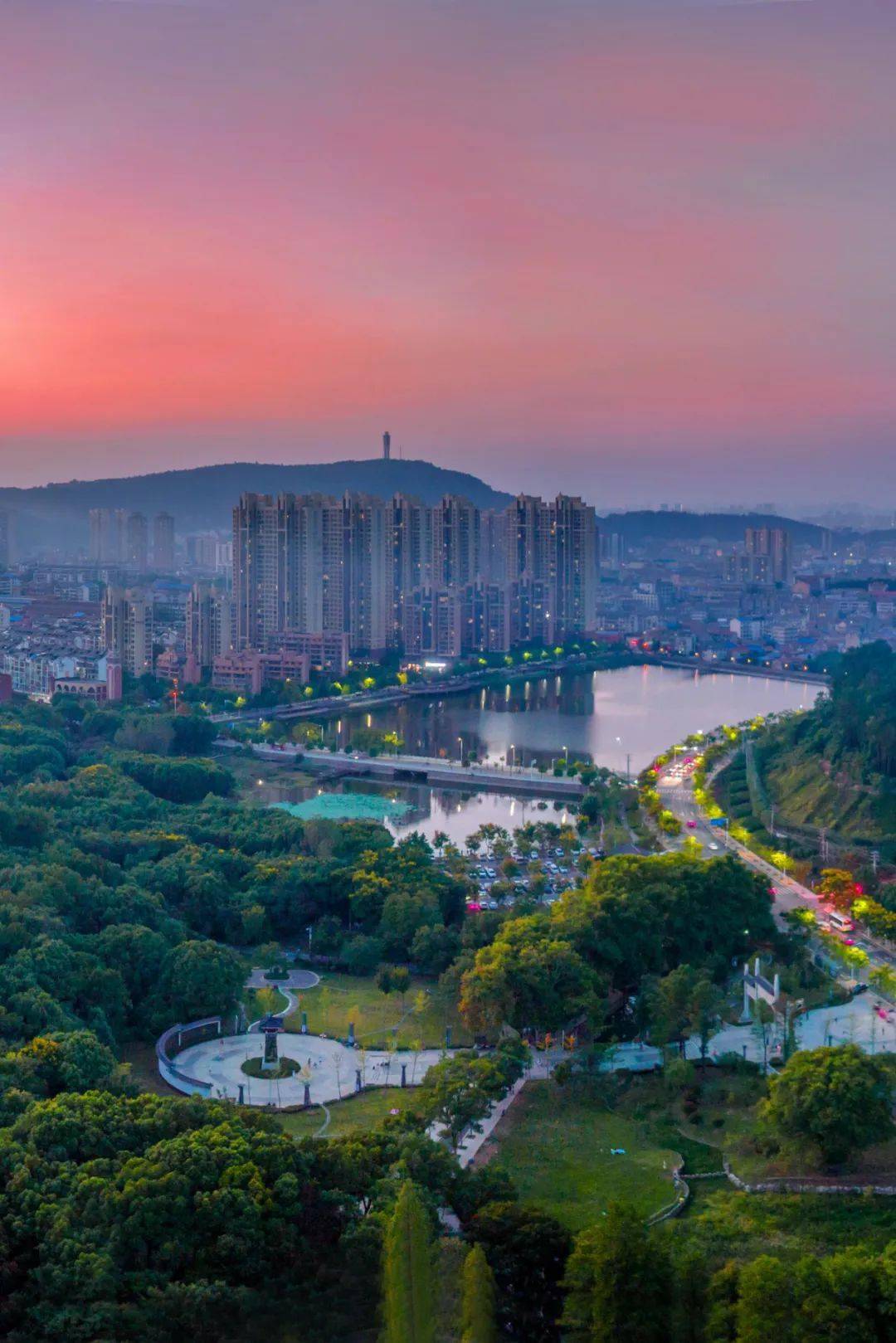 来江夏,看最美霞光!_摄影_公园_舒运平