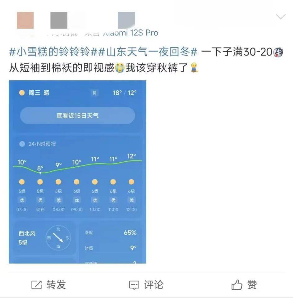 "山东"变"闪冻",风中发凌乱_天气_青岛_蒋仁福