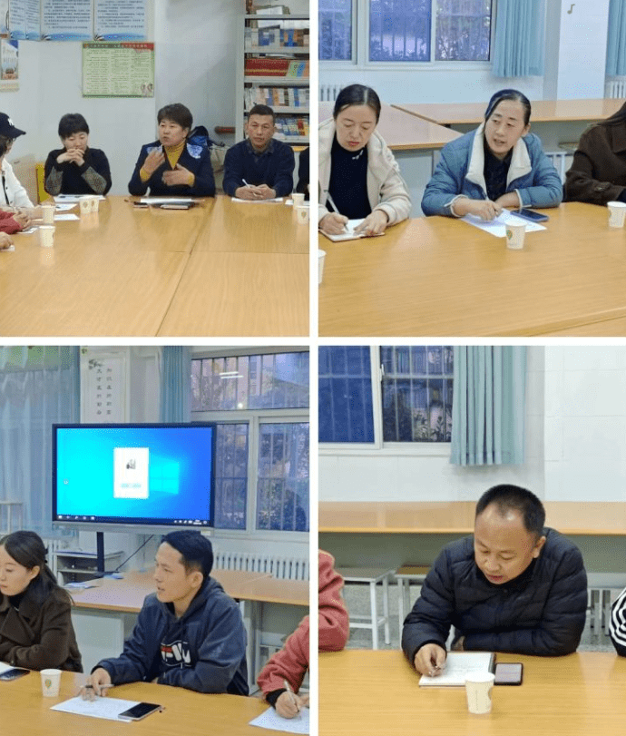 开发区第二实验小学付爱华校长代表学校对新一届家长委员会成员的到来