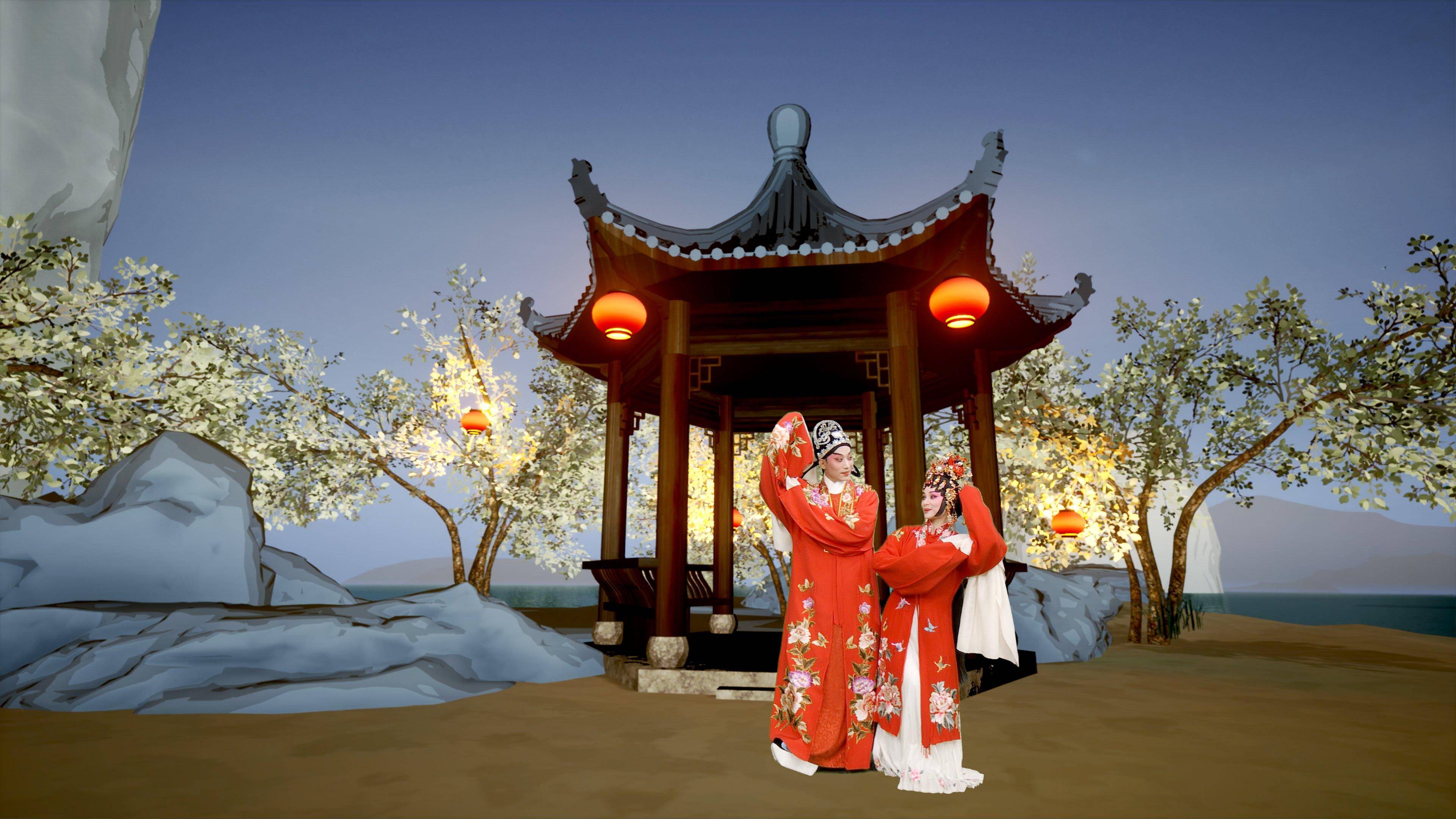 【视频】数字技术赋能粤韵,4k三维水墨动画戏曲片《岭南粤韵画卷》