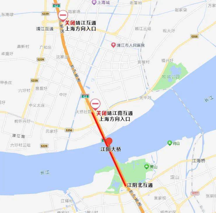 因江陰大橋(上海方向)北引橋荷載試驗檢測作業,需封閉江陰大橋(上海