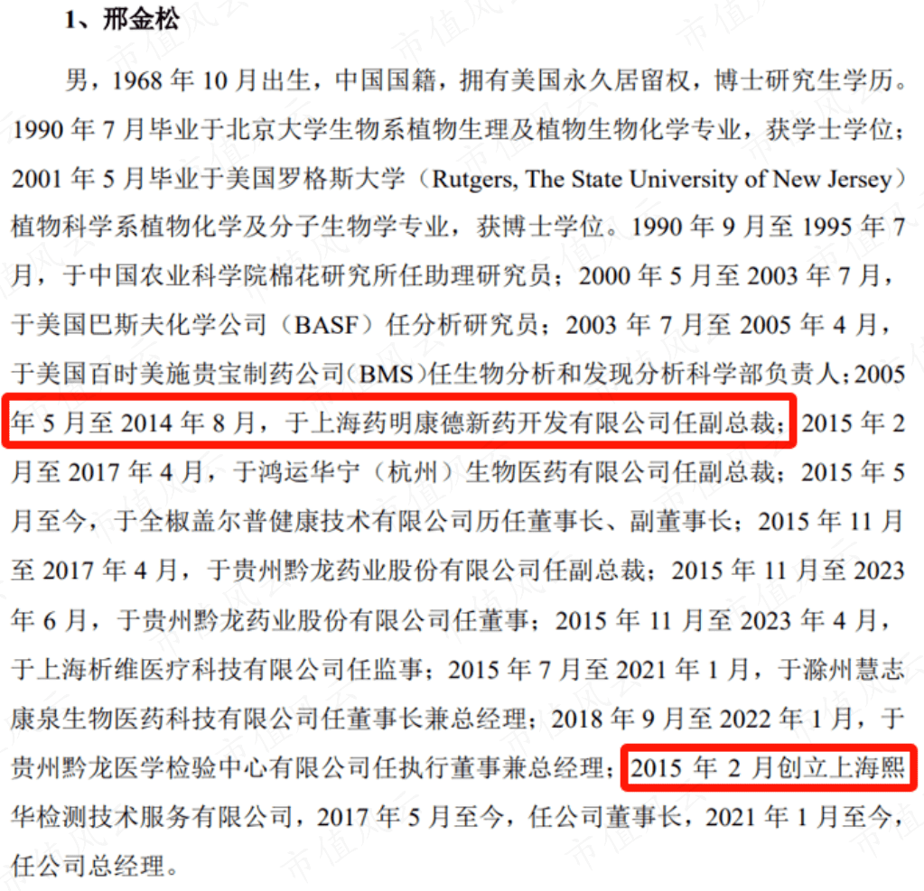 上市前清仓走人 熙华检测：业绩4成靠收购、高层全是药明系