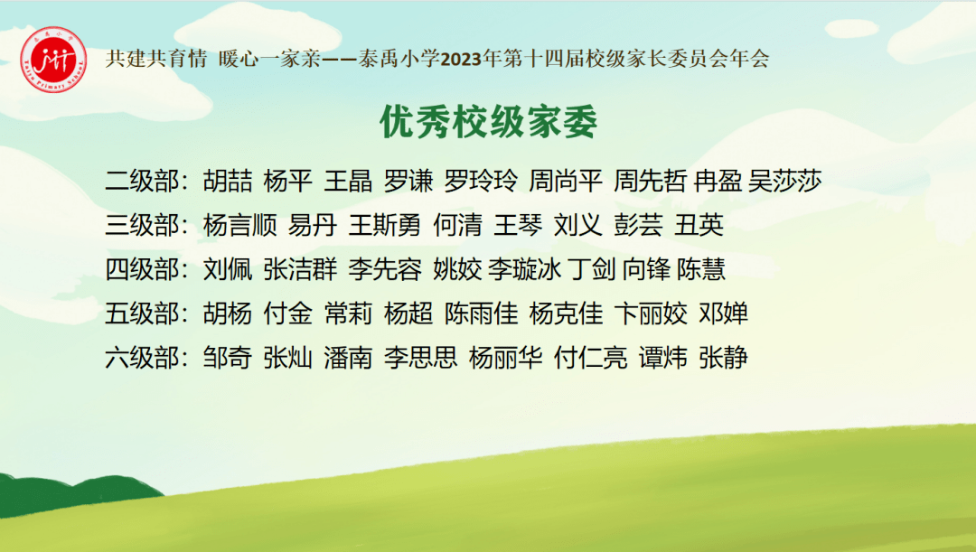 【第1781期】共建共育情暖心一家亲——泰禹小学召开第十四届校级