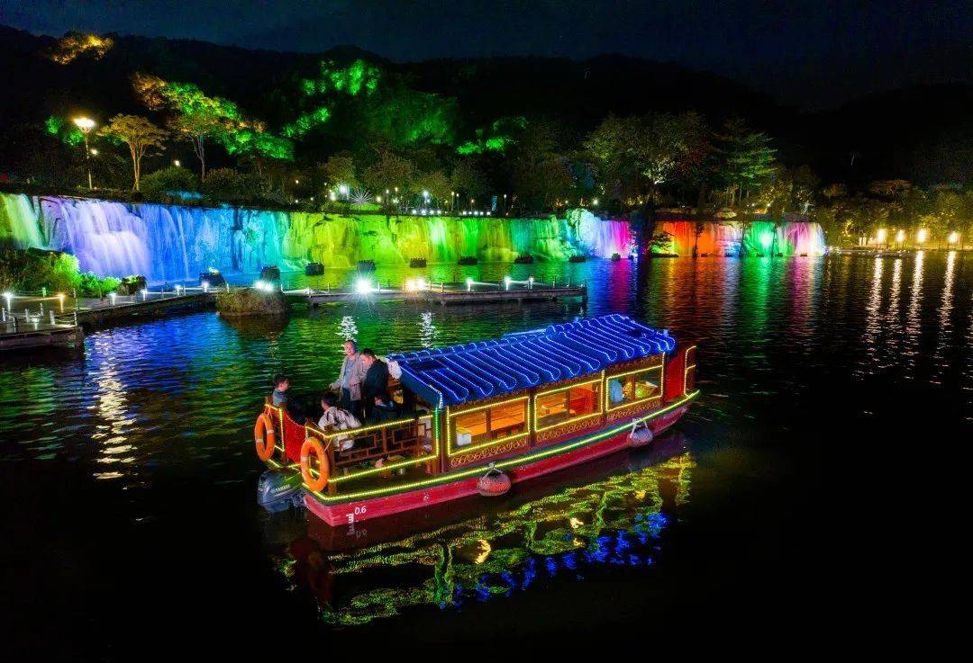 "泛舟"听音湖,在西樵山下浪漫夜游 | 秋季特惠船票_环湖_游船_南海
