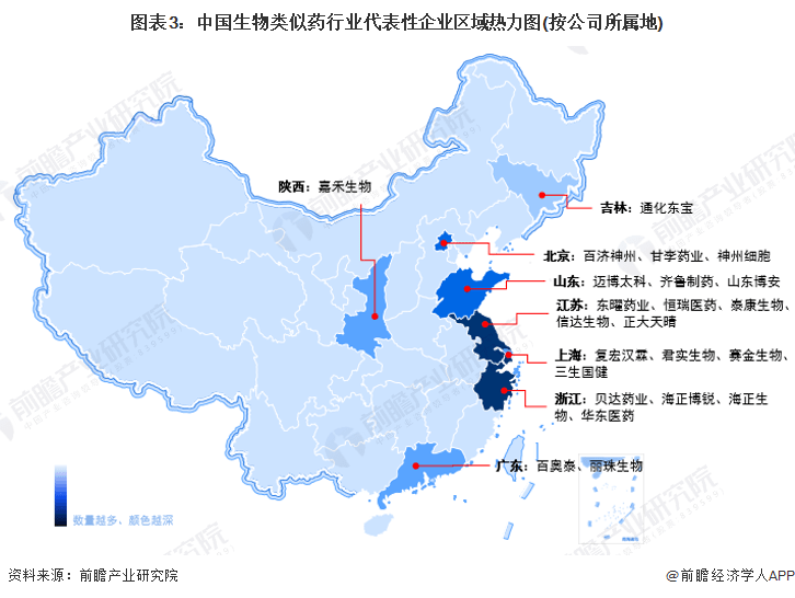 半岛·体育中国官方网站平台登陆【干货】2023年中国生物类似药行业产业链现状及市场竞争格局分析企业主要分布在长三角一带(图3)