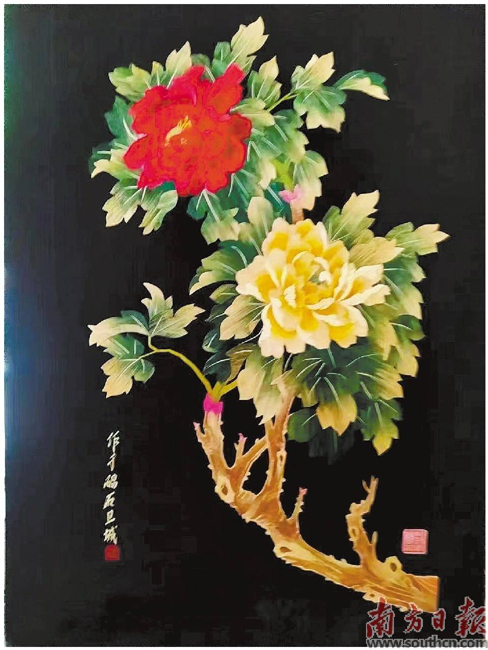 碣石麥稈畫:麥草為材 栩栩如生_藝術_作品_李偉珊