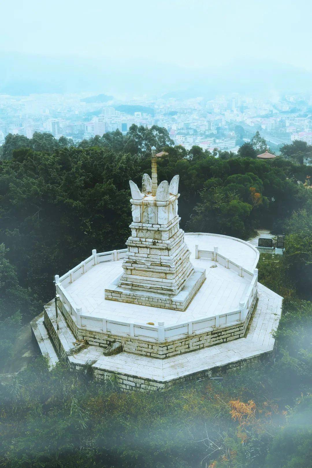 莆田广化寺航拍图片