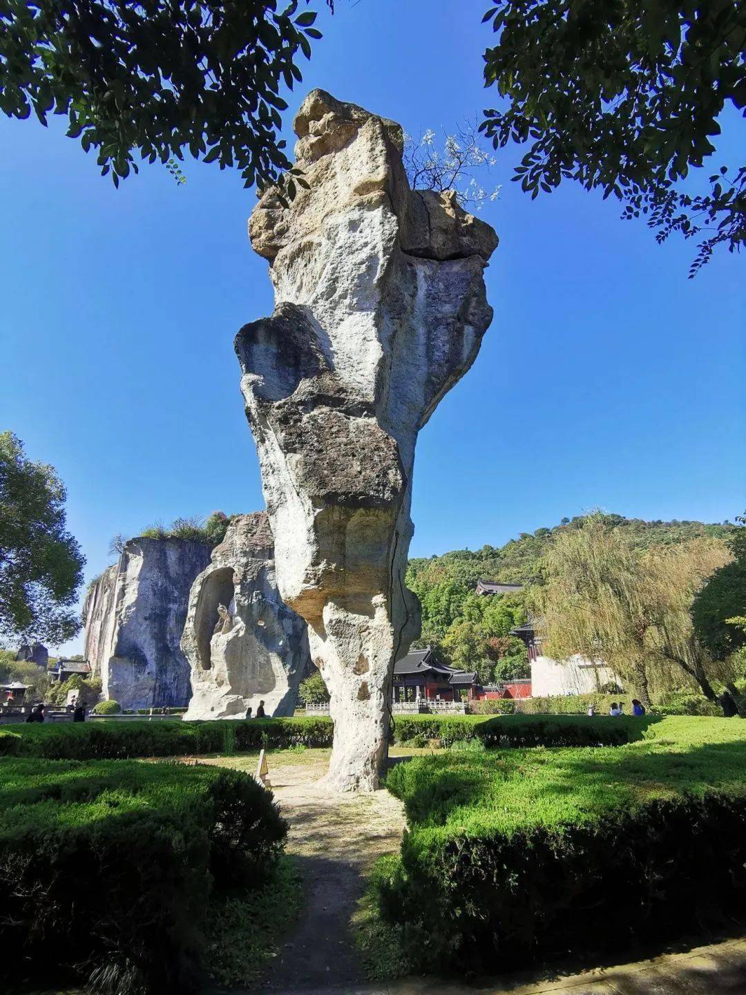 【图说·绍兴】柯岩天下第一石_摄影_鉴湖_画舫