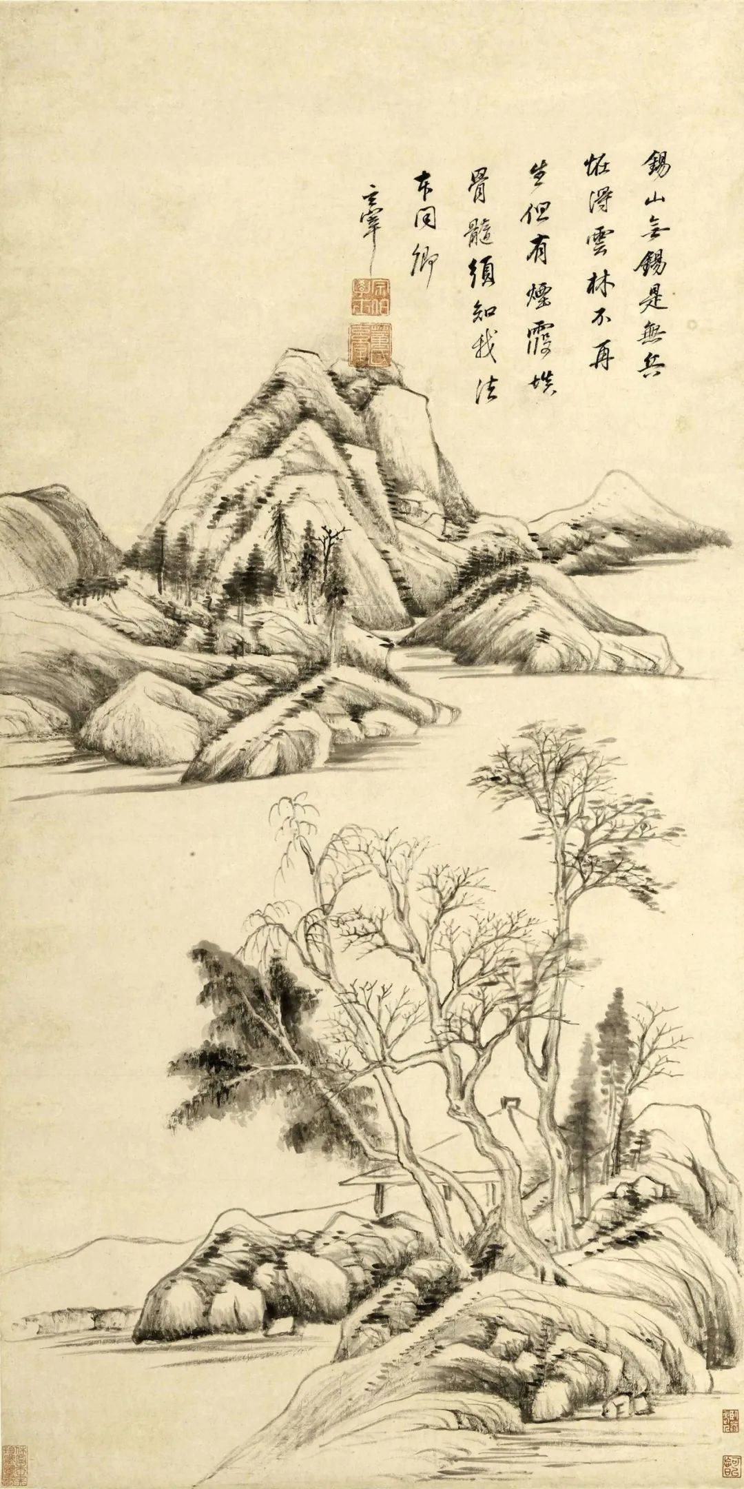 董其昌:好的笔墨,不是单纯的技法,而是文兴的承载!_绘画_山水_自然界