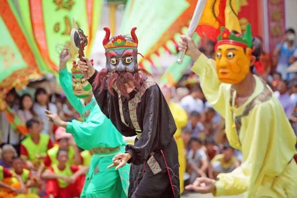 【傩舞祈福】湛江湖光岩3天_表演_历史_面具