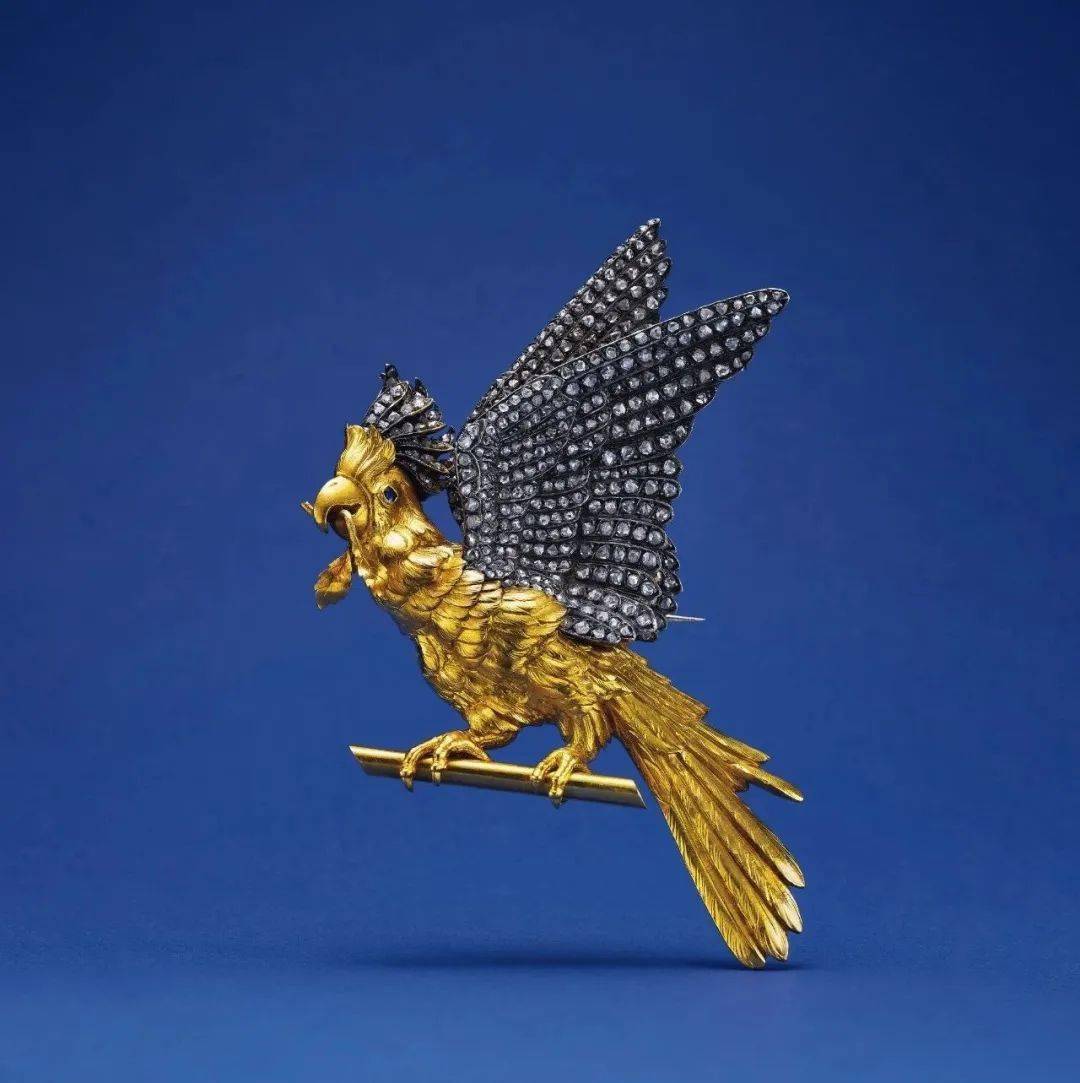 sterlé设计 祖母绿配钻石及蓝宝石「天堂鸟」胸针宝格丽(bulgari)