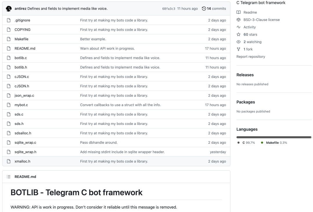 redis之父用純c語言代碼實現telegram bot框架_com_https_打印機