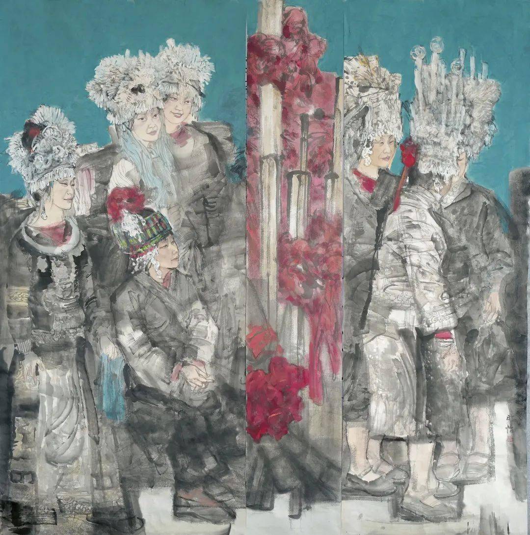 墨韵霓裳——西南民族题材水墨人物画名家邀请展(三)_cm_展览