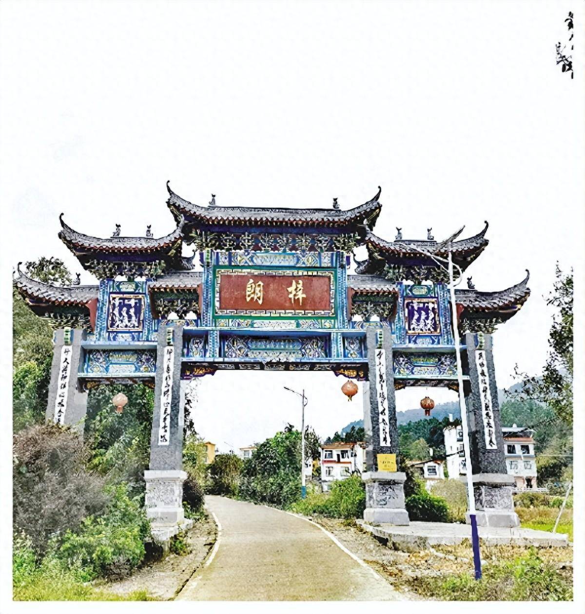 桂林朗梓村:因三棵橄欖樹而得名_公祠_瑞枝_大門