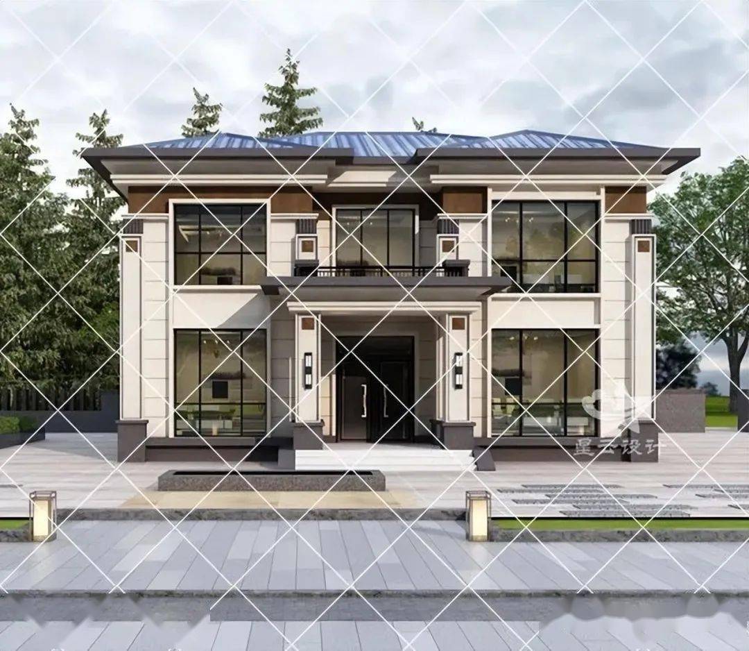 28款带堂屋的二层农村自建房精选,好看接地气,适合广大农村建造_别墅