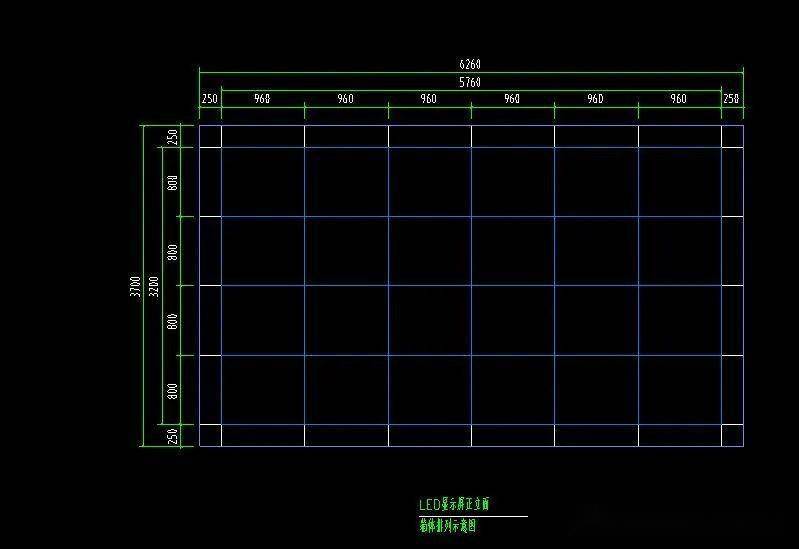 室内led显示屏与室外led显示屏安装大样图,cad格式