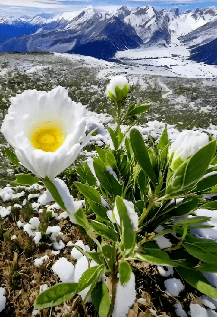 雪莲花图片大全野生图片