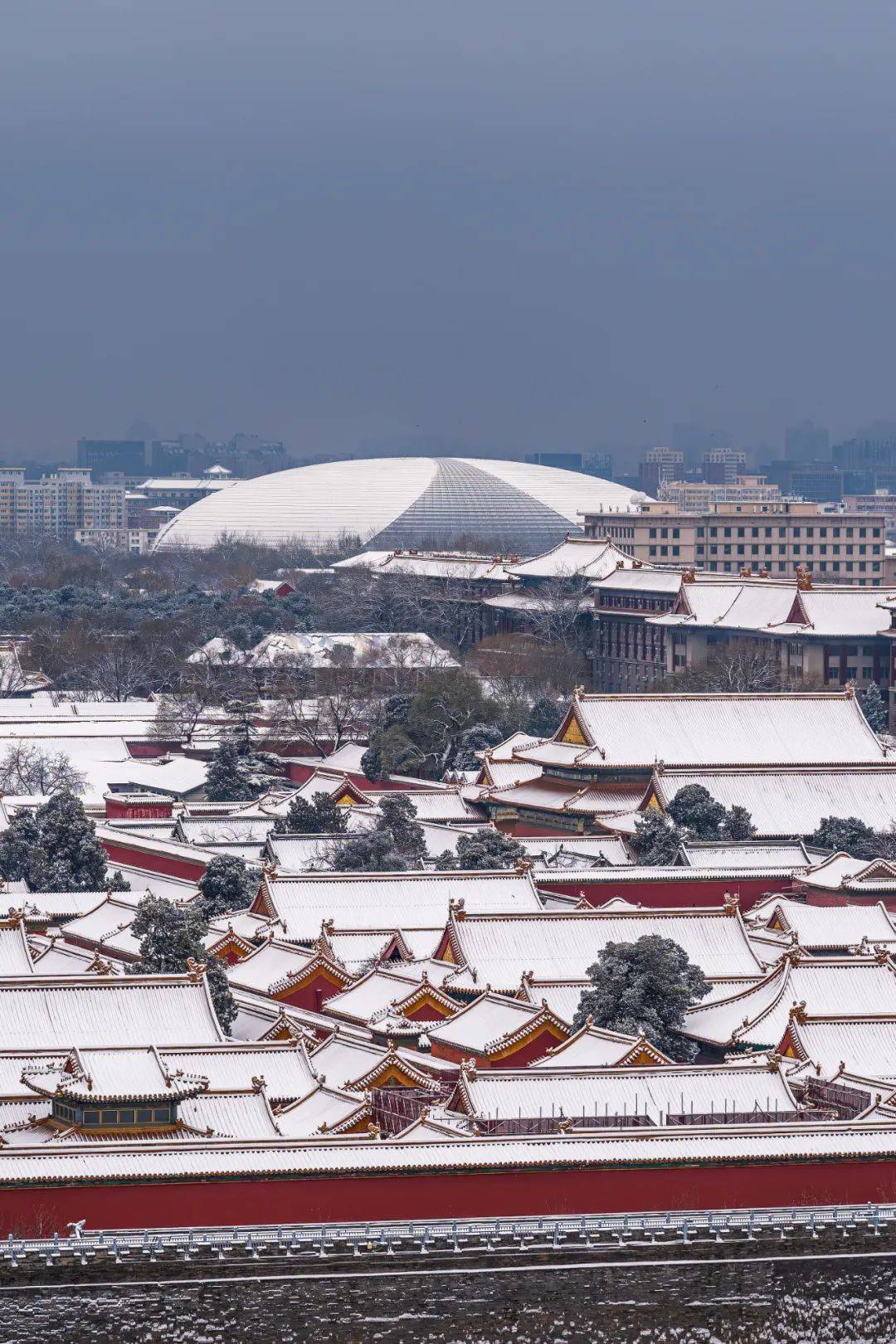 北京下雪的照片图片