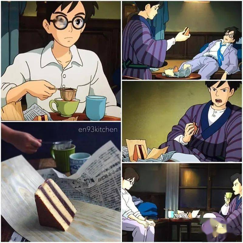 70图:cheezburger宫崎骏电影《起风了》,男主吃卡斯特拉蛋糕日本