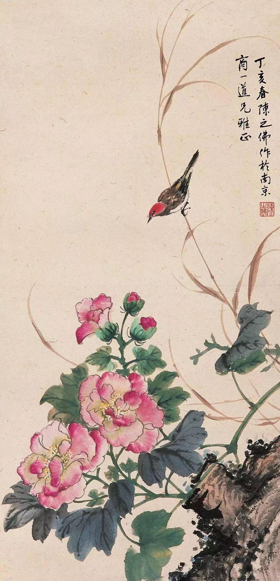 福袋 大丸 雪翁花鸟，清新典雅！_作品_笔墨_图案 絵画/タペストリー