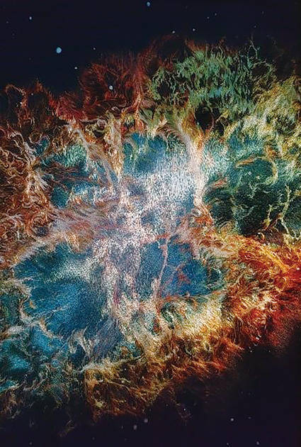 苏绣传承人用绣针勾勒浩瀚星河_陈英华_星云_刺绣