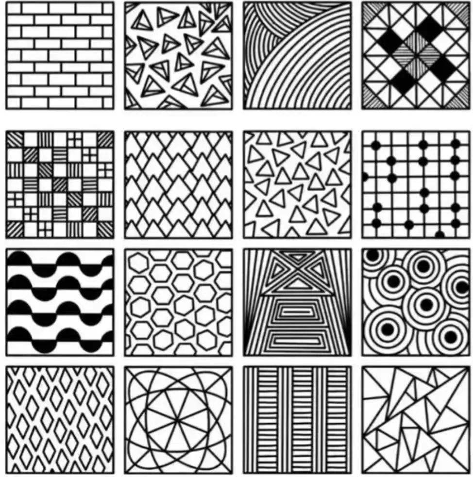 用借形想象的方式,让图案有生活意蕴,画起来才有游戏的氛围~~5,短弧线