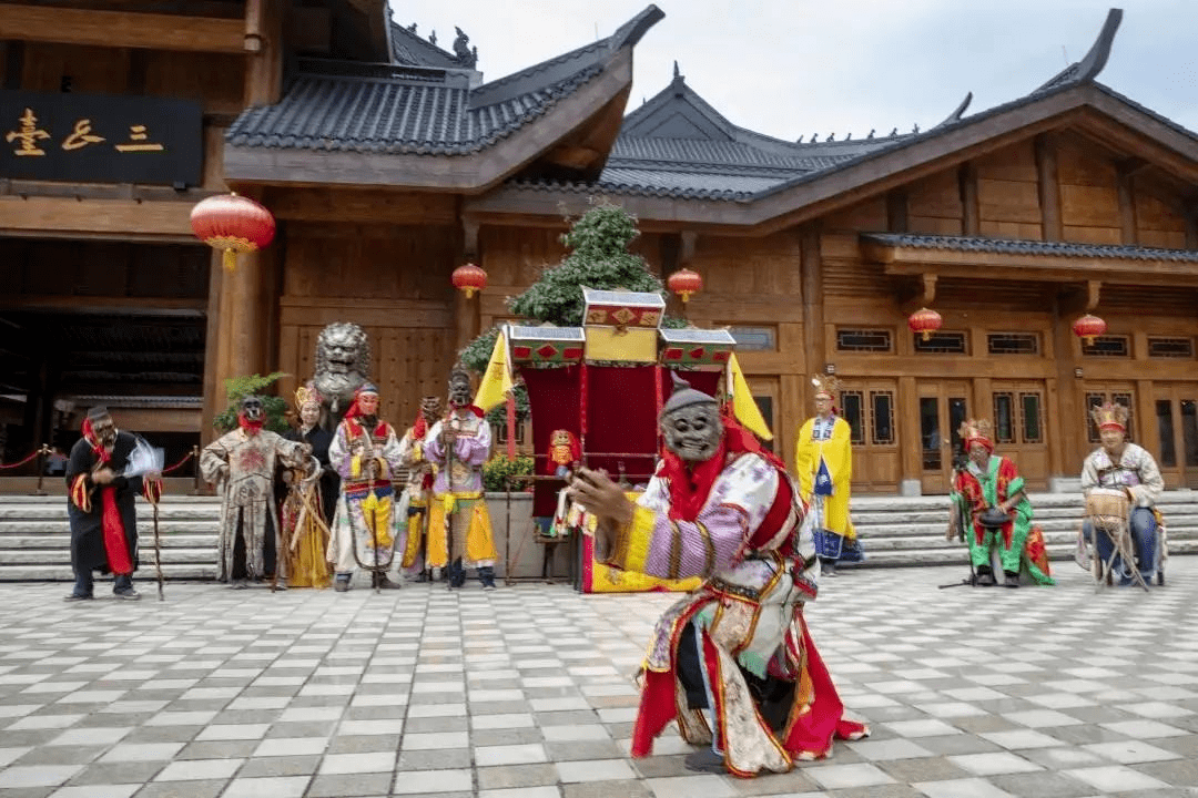 道真自治縣大磏鎮:探訪神秘黔北儺城,開啟暖冬康養之旅_文化_中國_大