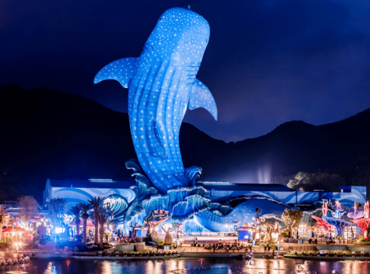 珠海海洋王国(烟火表演),水上飞人表演,长隆秀双动三日游_海底世界_小