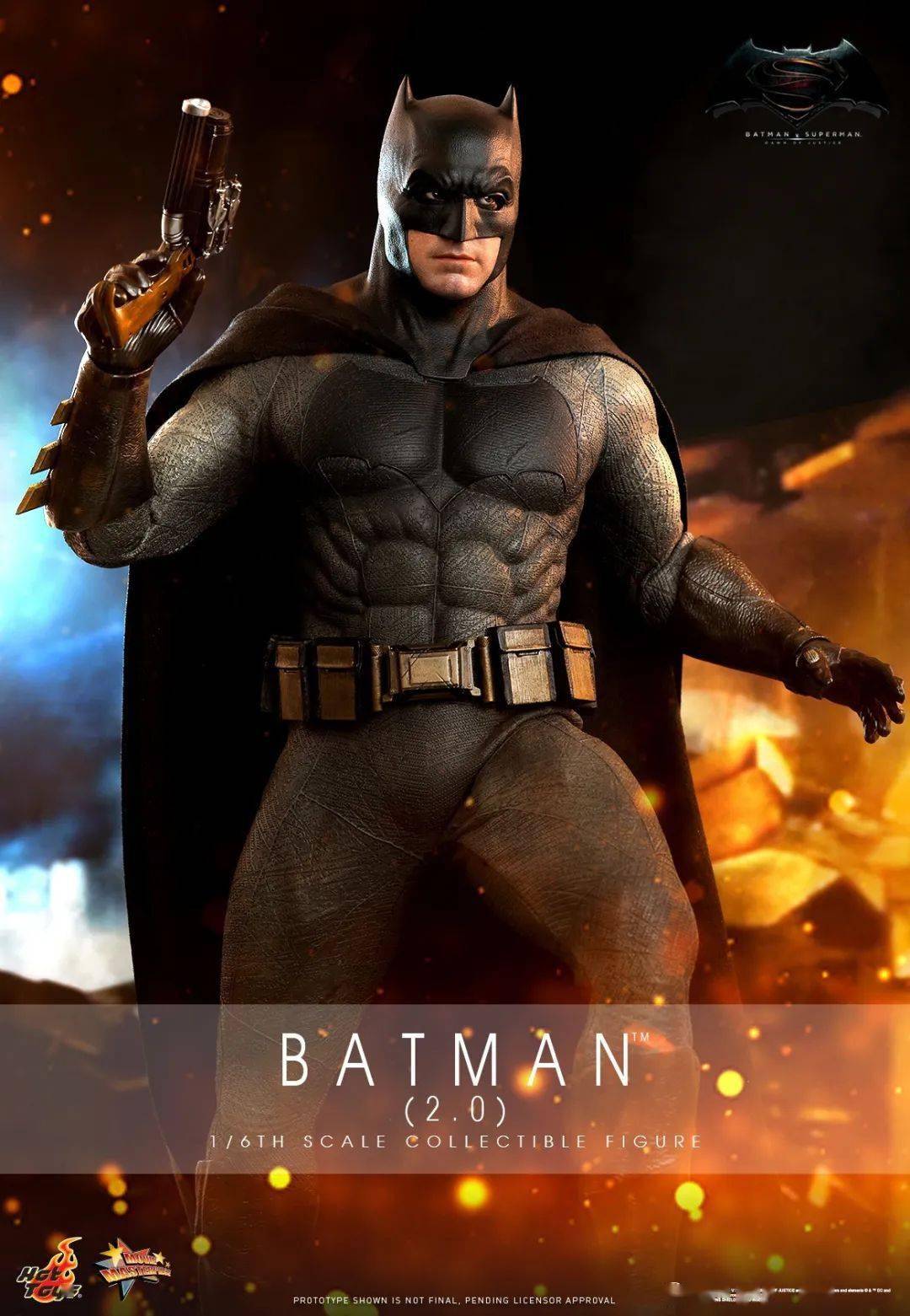 67新品预定~ hottoys ht 1/6 蝙蝠侠大战超人 蝙蝠侠2.