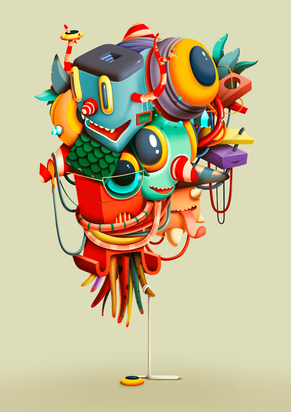 灵感|插画中的解构风格