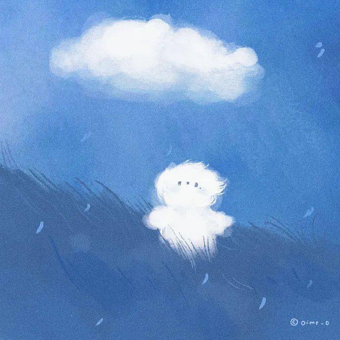 蓝色治愈系头像!