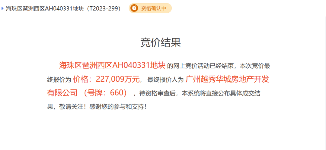 炸！一天收金125亿元，“地王”易主！2023年广州土拍完美收官_地块_成交_市场