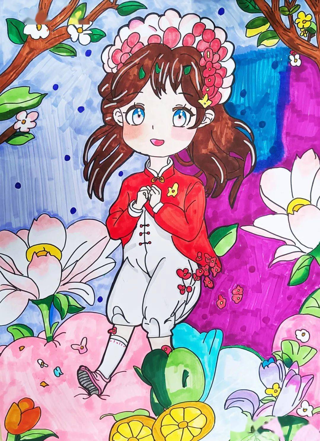 青杏儿 | 城阳区小学生喜迎元旦主题书画作品展_年级_指导老师_实验