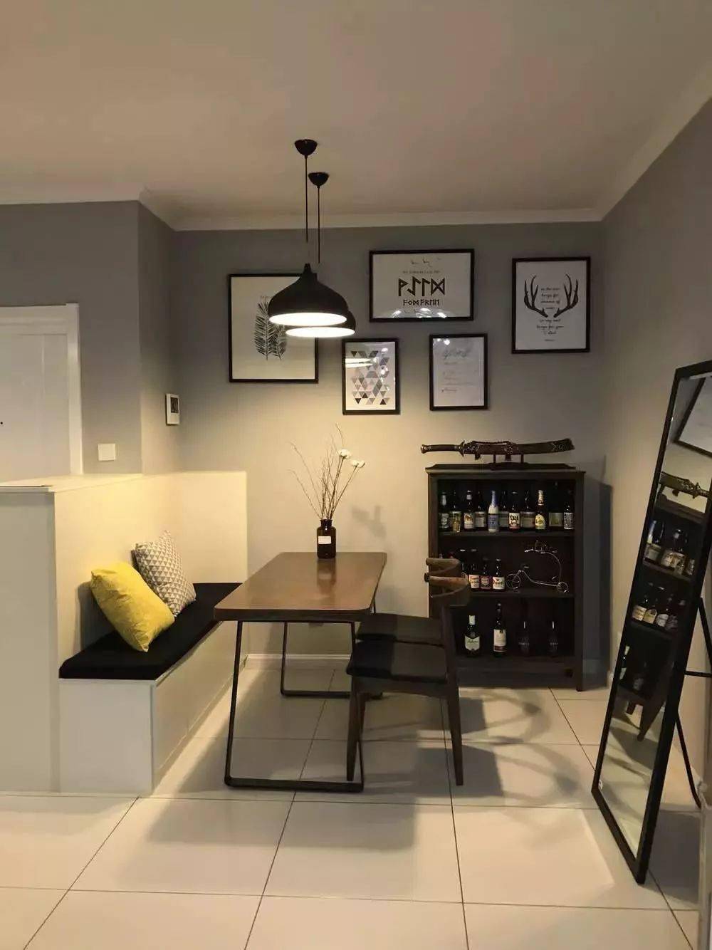 餐厅设卡座，巧妙节省小户型空间，实用又美观，你家也适用_搜狐网, image size:1000x1334